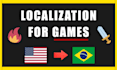 do a translation of your game from english to portuguese
