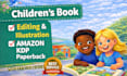 ghostwrite, edit, and illustrate children picture book, design children book