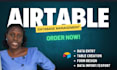 do airtable data entry, build and setup airtable bases