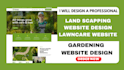 design landscaping website lawn care website gardening website wordpress website