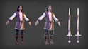 create retro ps1 ps2 n64 3d game ready character model