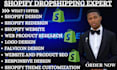 do shopify manager 8 figure ROI monthly sales shopify design and redesign