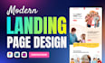 design creative modern landing page or website