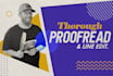 professionally proofread and line edit your book