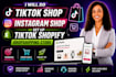 do tik tok shop, instagram shop or set up tiktok shop shopify dropshipping store