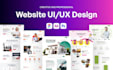 design a professional modern saas landing page UI UX figma