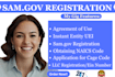 get cage code, samgov registration, uei, llc, naics code and ein