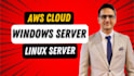 set the windows server linux server and AWS cloud solutions in 1 day