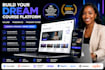 create a kajabi website, teachable, thinkific passion io app course creation