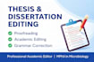 proofread and edit your thesis or dissertation professionally