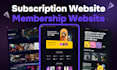 develop membership website, subscription website, paywall