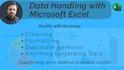 do excel data formatting and cleaning task