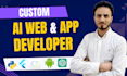 be ai software developer, ai chatbot, ai website,  ai application