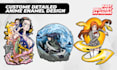 create custom cartoon anime enamel pin design illustration