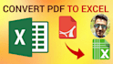convert pdf to excel, scanned image to excel