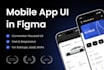 design high converting mobile app screens UI UX in figma