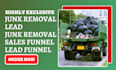 generate junk removal leads dumpster leads trash removal leads sales funnel