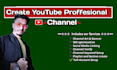 create and set up youtube channel with SEO, logo,free music