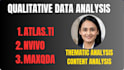 do qualitative data analysis in atlas ti, maxqda and nvivo