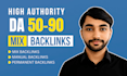 build manual mixed SEO backlinks for your website