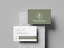 design minimalist business card and logo for eco brand, yoga company