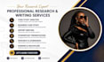 do research and summary writing, literature, review, report writing, case study