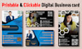 design printable and clickable digital business card