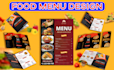 create a professional restaurant menu design