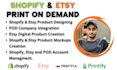 design pod shopify, etsy store and do pod integration