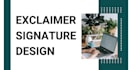 build custom professional exclaimer signature clickable HTML codetwo