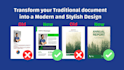 redesign your document PDF into a elegant layout