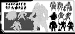 design characters, turnarounds, props, environments