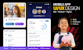 design mobile app UI UX for ios, android and figma app