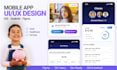 design mobile app UI UX for ios, android and figma app