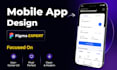 design modern mobile app and website UI UX design in figma modern design