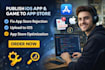 publish ios app and game to app store, fix rejection, upload to ios