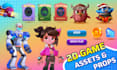 create premium 2d game art, assets and animations
