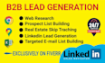 provide b2b warm leads, email and linkedin outreach, cold calling