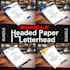 design business letterhead or headed paper