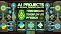 do projects with python, tensorflow, tensorflow lite, and pytorch