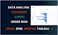 do statistical data analysis, econometrics, spss, excel, minitab