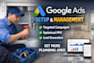 setup and manage your plumber google ads campaign