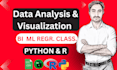 create charts, graphs , dashboards and reports  using r programming and python