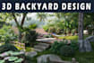 design immersive 3d backyard gardens with a natural tropical feel