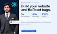 build website and also bug fixing using react js