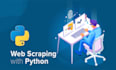 do web scrapping, data scrapping and crawler using python