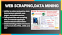 web scraping, web crawling, data mining from any website