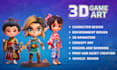 create premium 3d game characters and art
