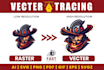 convert your jpg to vector, redesign, fix, and modify your logo