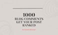 leave engaging and genuine comments under your blog posts